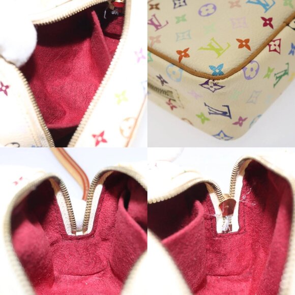 LOUIS VUITTON Monogram Multicolor Trousse Wapity Pouch White M58033 Auth MX041V - Picture 16 of 16